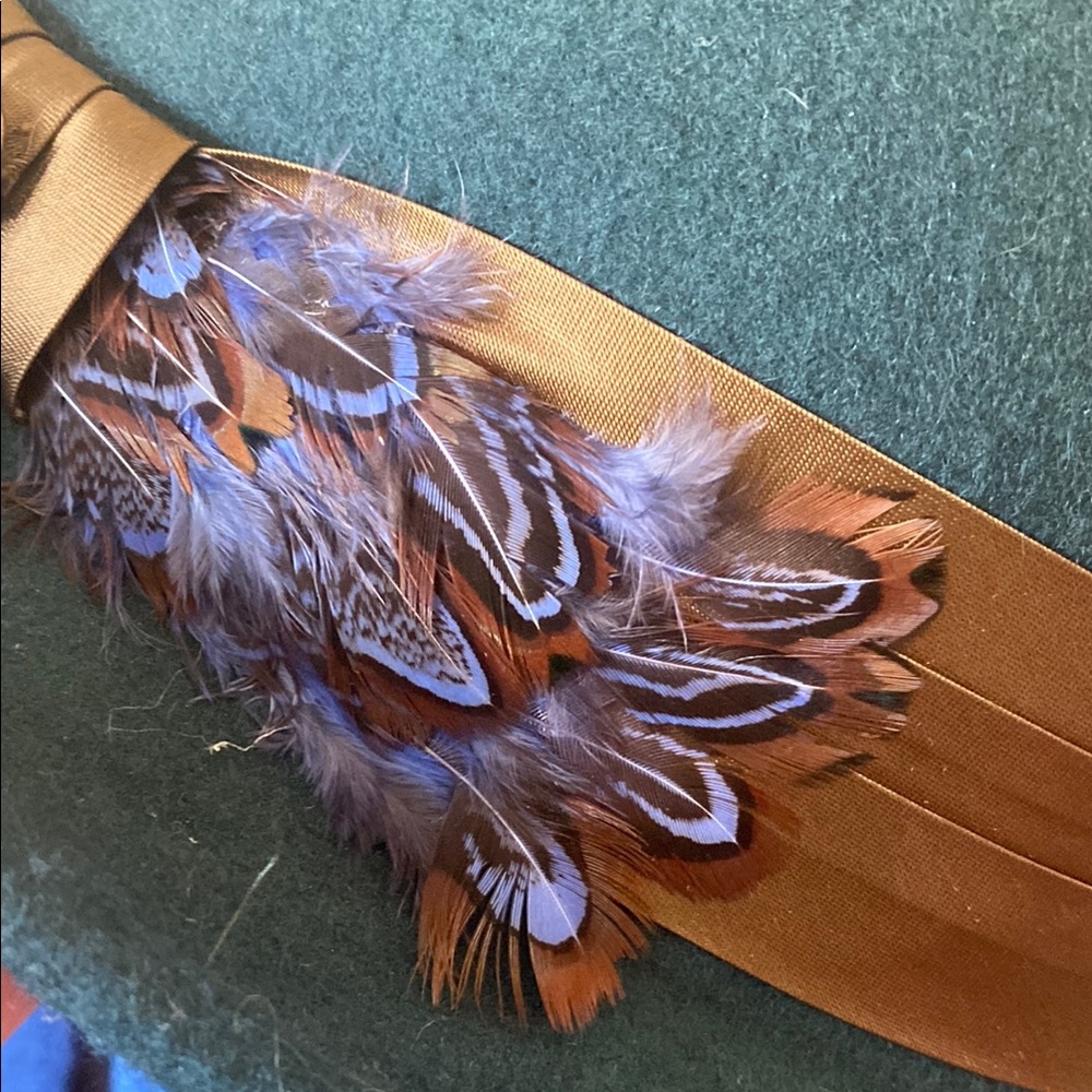Goorin Bros Teal Cloche Hat with Feather Accent - Picture 5 of 8